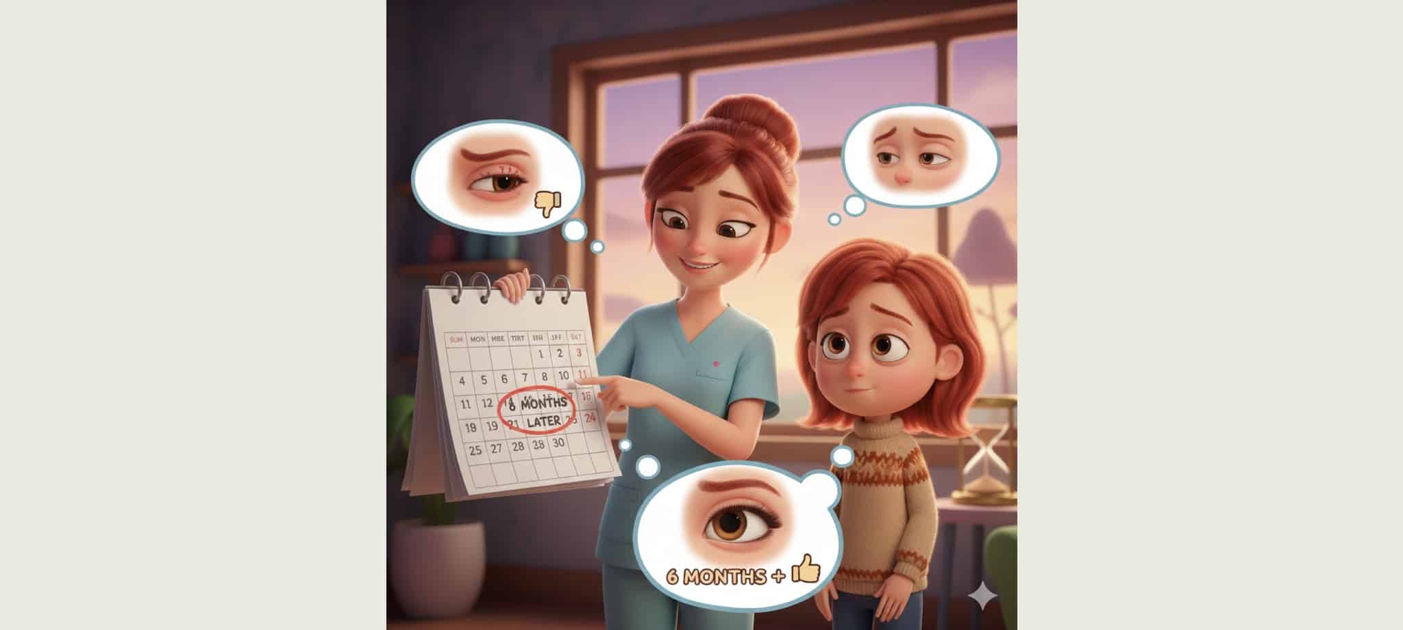 雙眼皮重修希望能等疤痕腫脹都緩解之後再安排