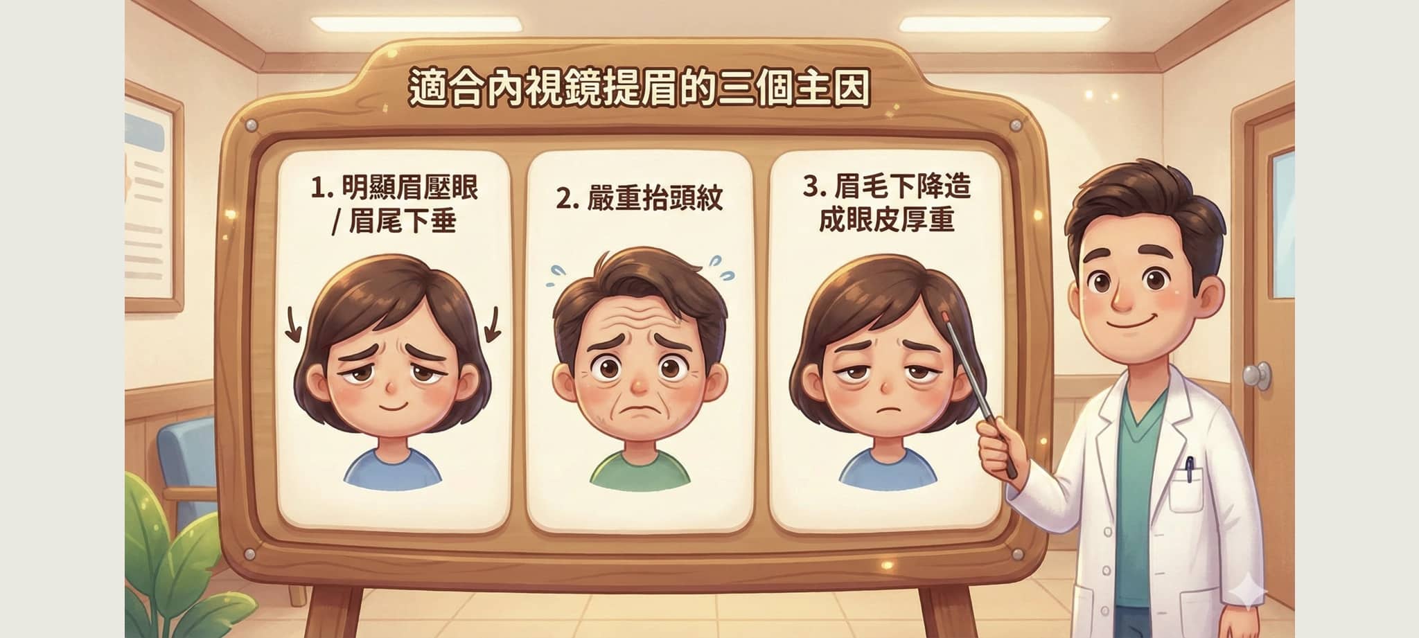 內視鏡提眉三大族群 眉壓眼 抬頭紋 眼皮厚重