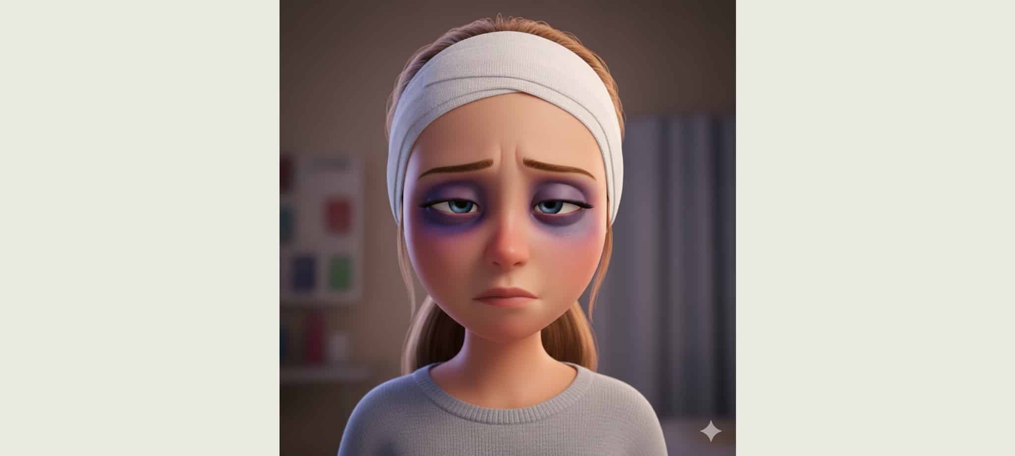 內視鏡提眉後 前額腫脹 瘀青主要在眼周