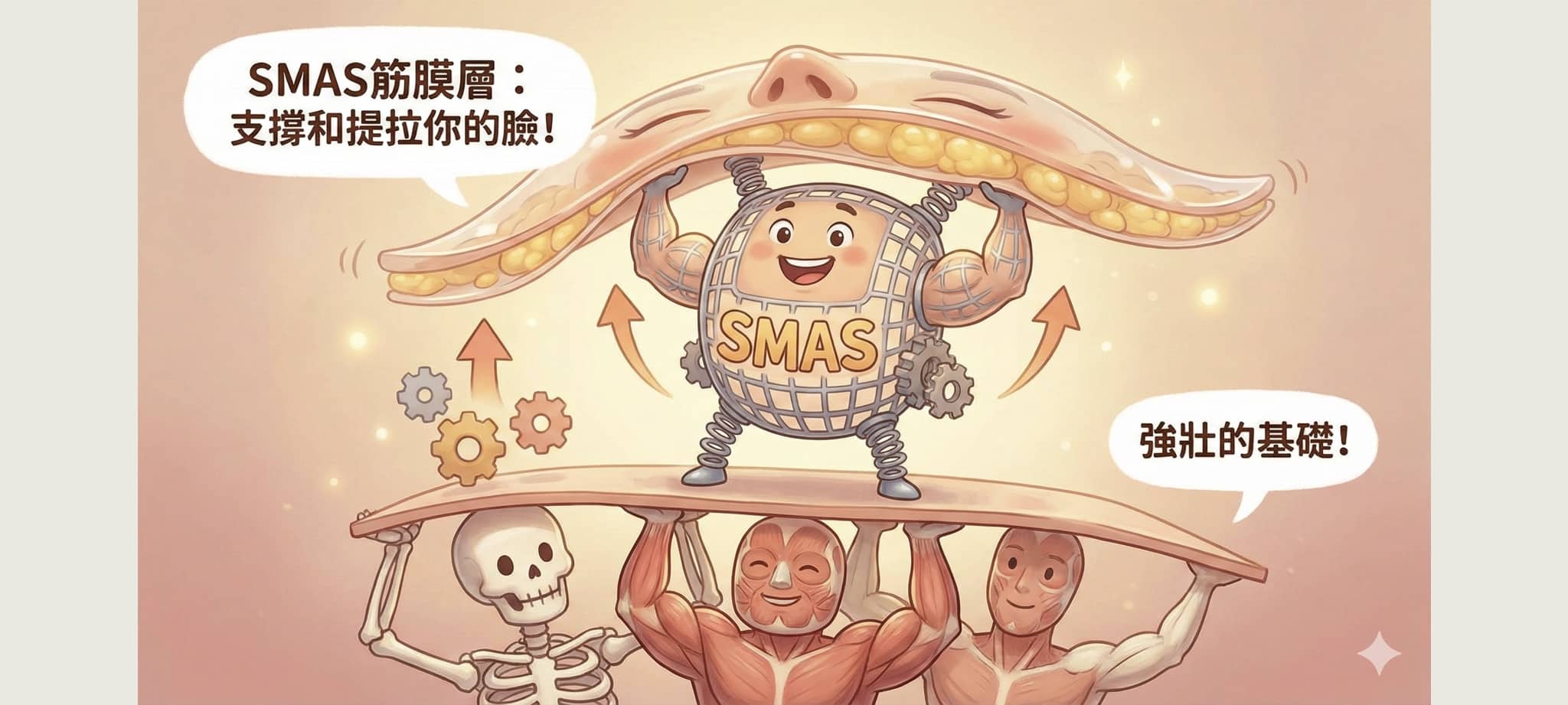 筋膜拉皮能維持多久?中下臉拉皮手術揭密:SMAS 筋膜層與拉提效果的 10 年關鍵 1 SMAS是臉部的支撐基礎 拉提能從根本提升組織位置