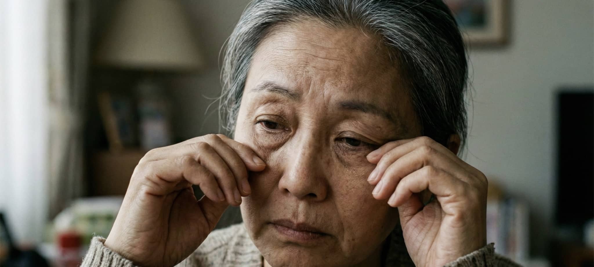 上眼窩凹陷會讓人看起來疲倦老態