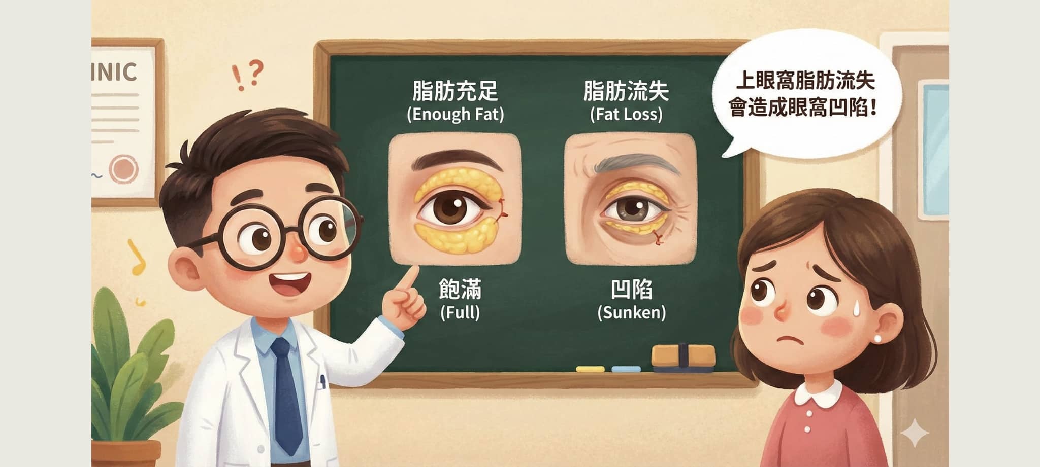 眼窩凹陷顯老像骷髏?改善眼窩凹陷的眼窩補脂手術推薦:精微脂肪槍補脂 vs 玻尿酸 1 上眼窩脂肪流失會造成眼窩凹陷