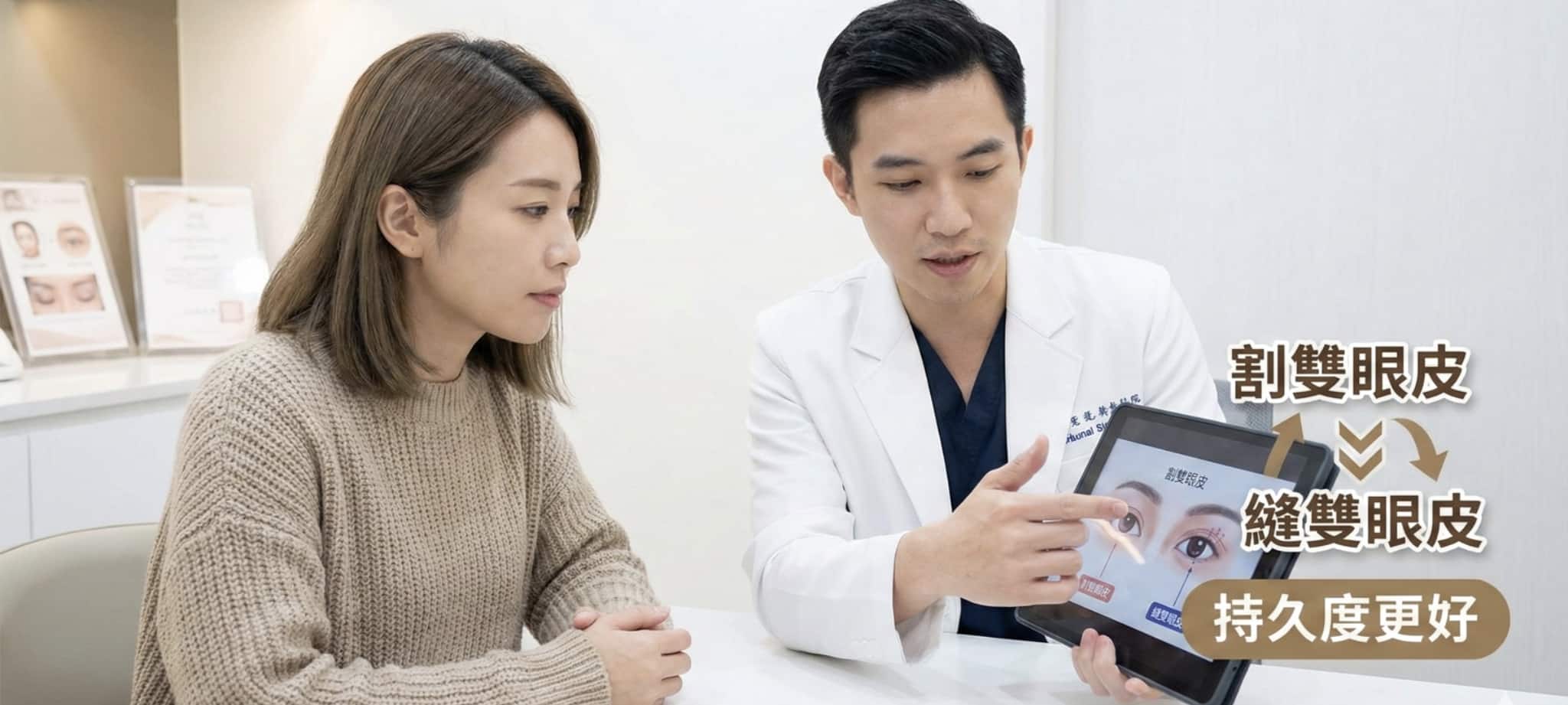 割雙眼皮比縫雙眼皮 持久度更好