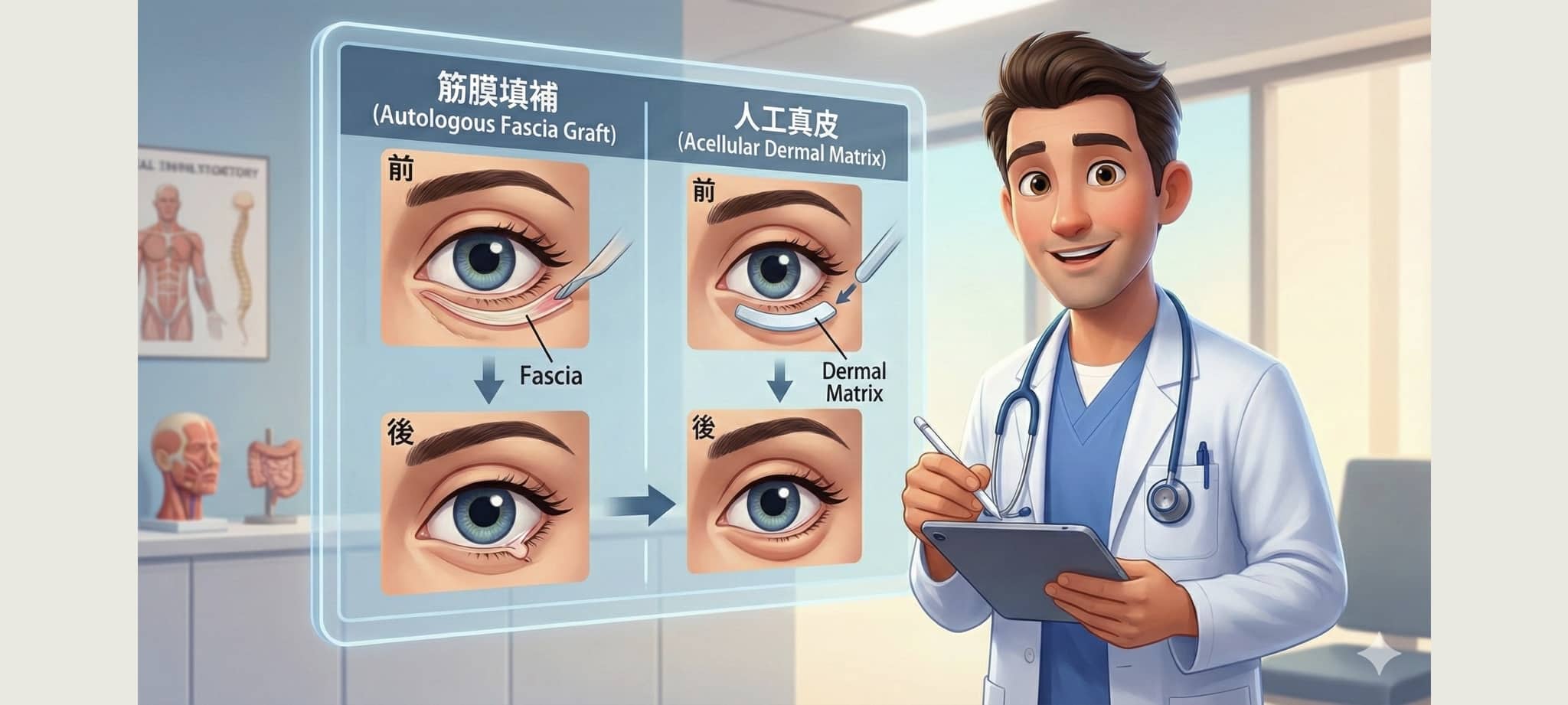 割眼袋會讓臥蠶消失嗎?台南葉醫師解析:為何我不建議醫美「造」臥蠶? 3 手術製造臥蠶可以選擇筋膜填補或是人工真皮