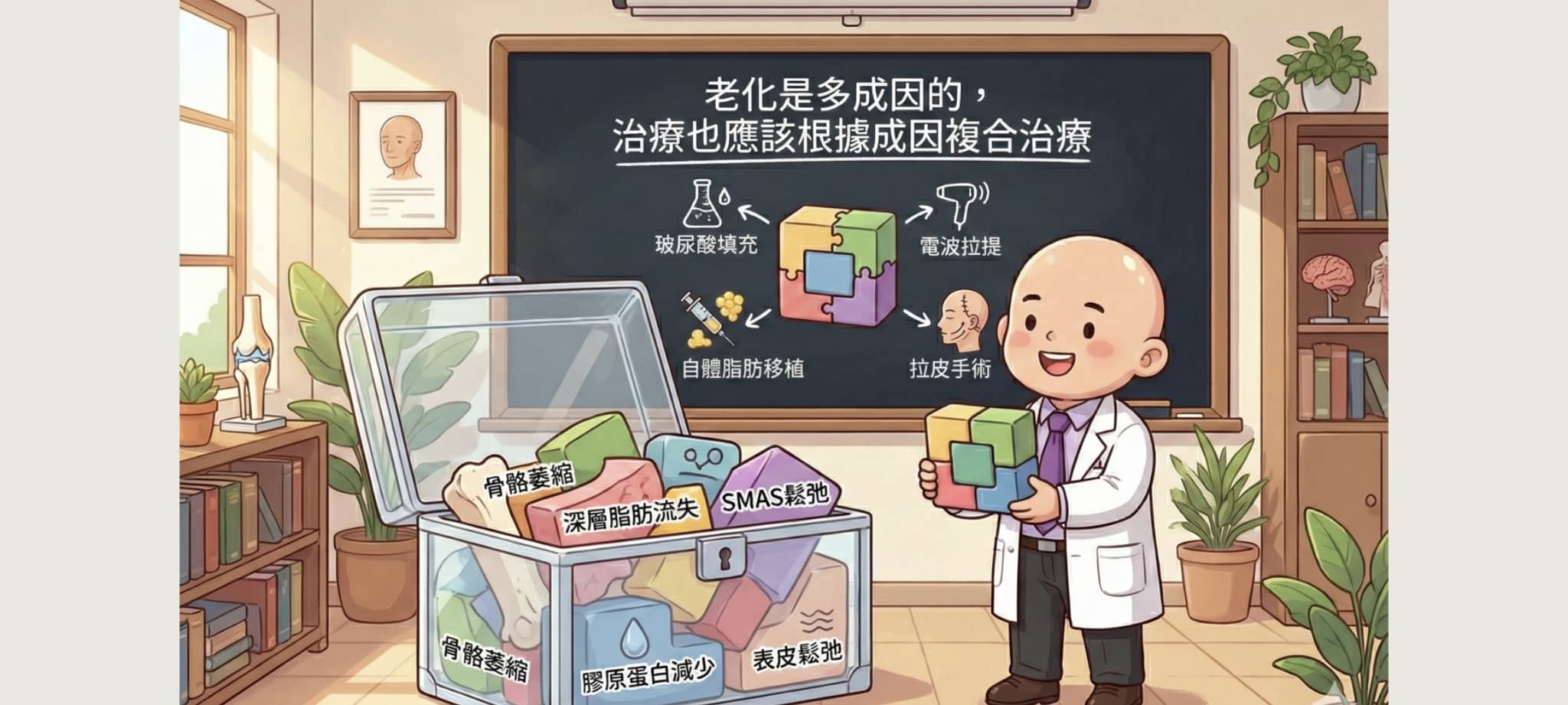 臉部老化全攻略:告別法令紋與膠原蛋白流失,重拾緊緻線條的關鍵 3 臉部老化的成因很多 應該要根據需求擬定治療方案