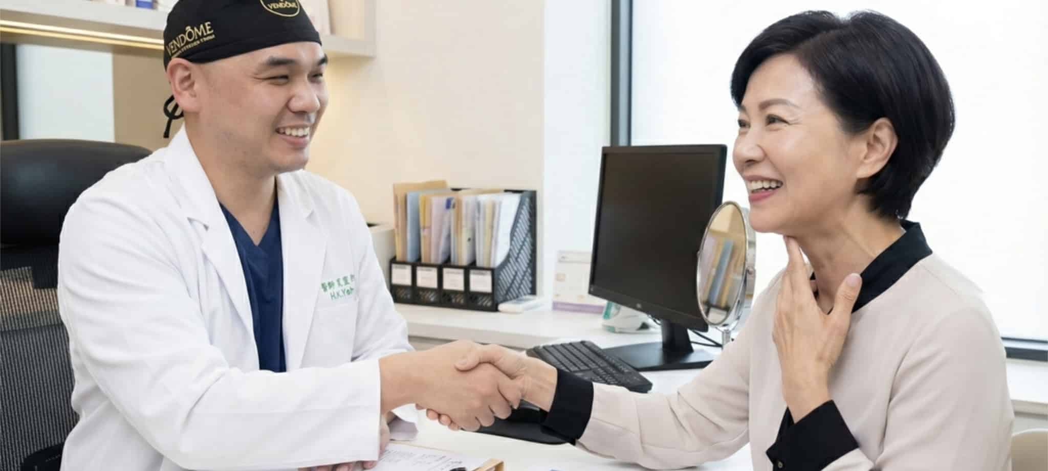 拉皮手術會有疤痕嗎?台南葉醫師揭秘隱痕關鍵:張力在筋膜不在皮膚 4 葉亘耕醫師拉皮手術後 臉部組織緊緻 疤痕隱痕