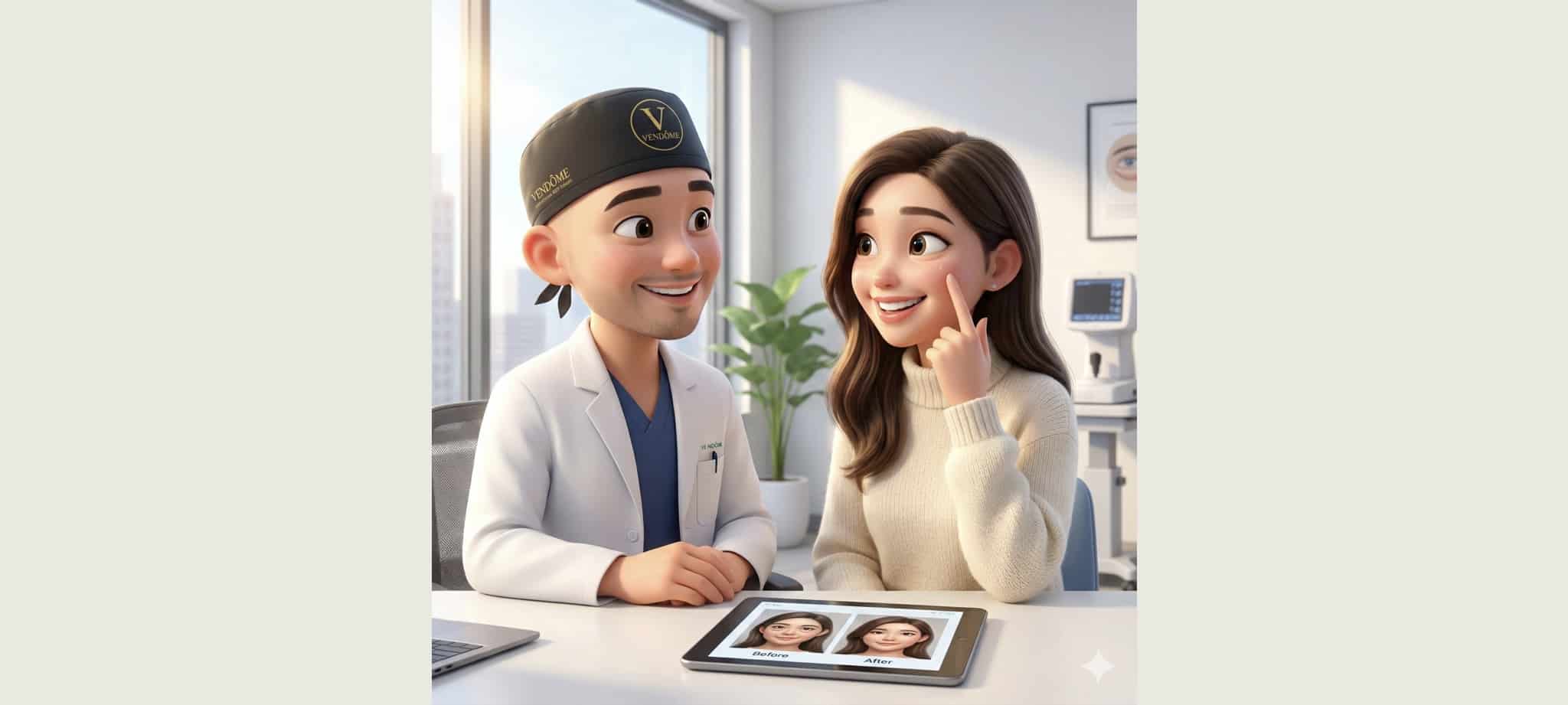 眼袋手術維持多久?整形外科醫師揭密不復發關鍵:脂肪移除比轉位更持久 4 葉亘耕醫師顧客回診滿意眼袋手術成果