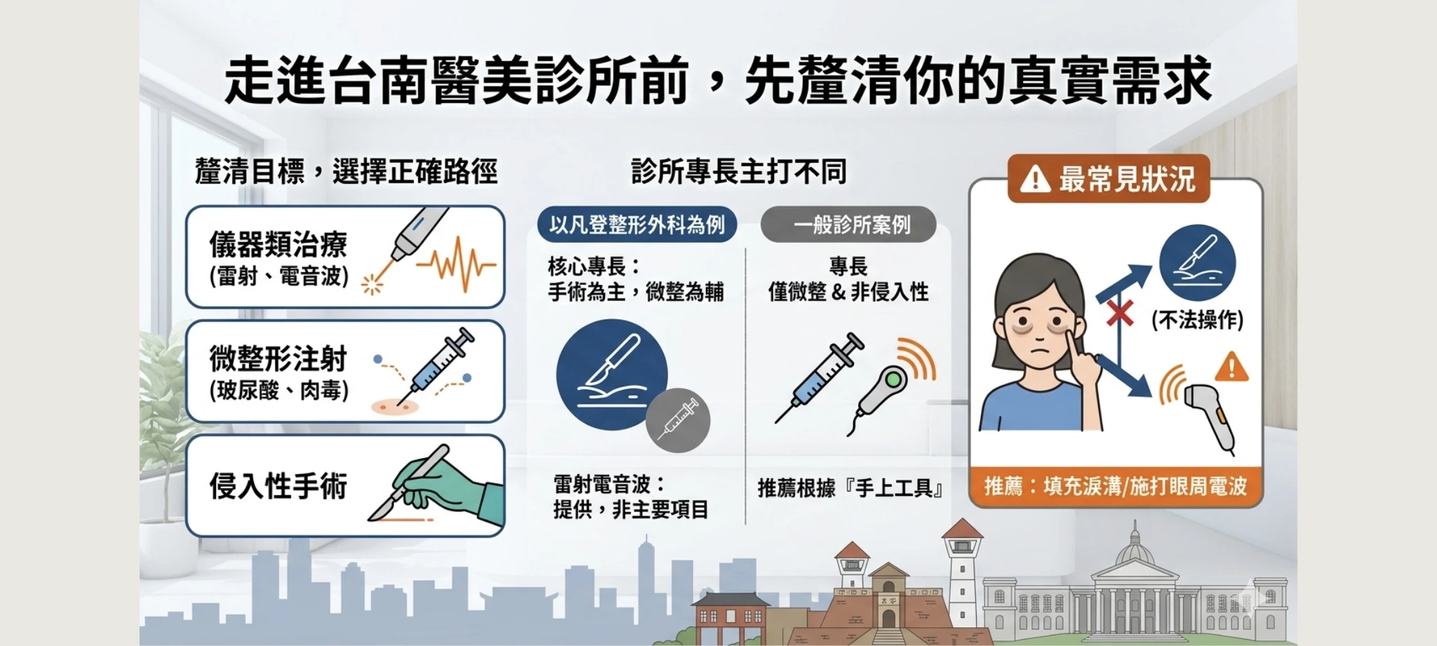 走進台南醫美診所前，先釐清你的真實需求