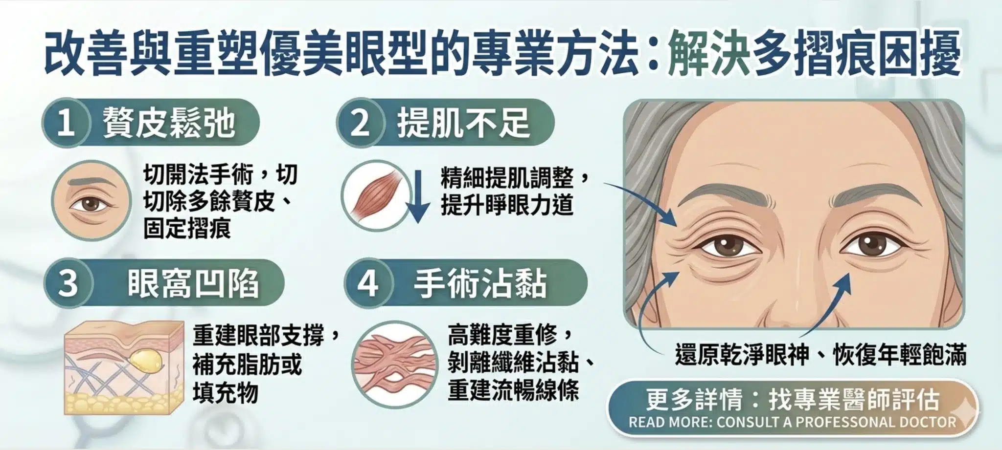 為什麼會出現三眼皮?解析多眼皮發生的原因 4 多層眼皮摺痕要評估不同的病因設計不同的改善方案.webp